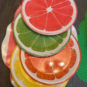 Fruit-Themed Party Plate Set